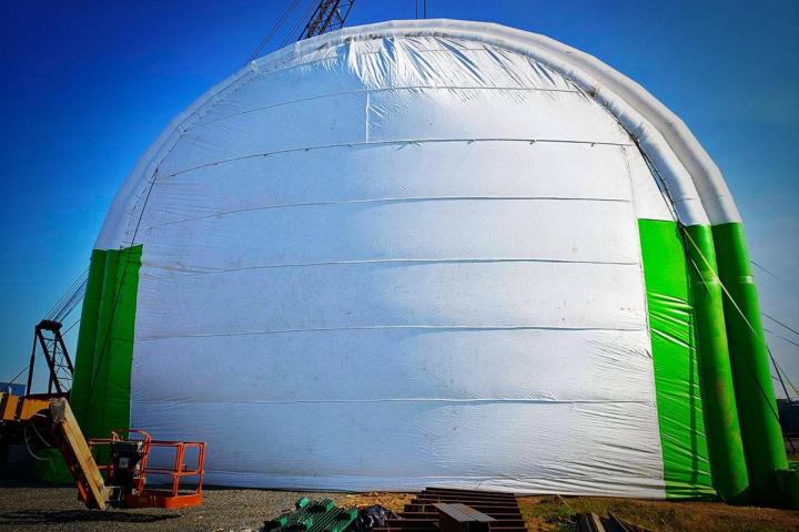 Hangar gonflable industriel Canada