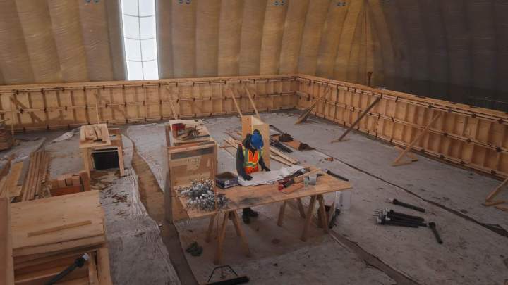 Hangar gonflable industriel Canada