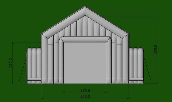 Garage gonflable industriel Canada