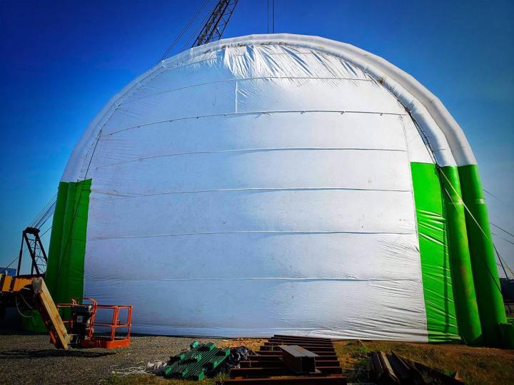 Hangar gonflable industriel Canada