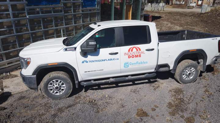 Hangar gonflable industriel Canada