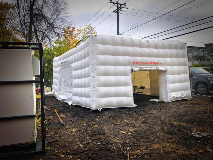 Dôme gonflable pour staff Canada