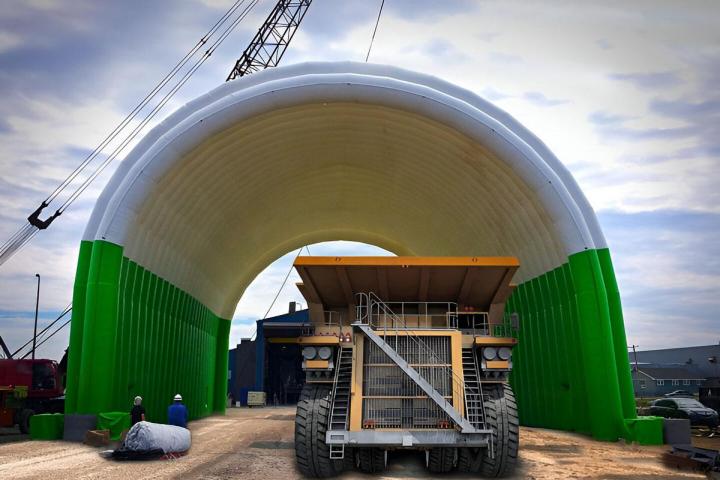 Abri gonflable industriel Canada